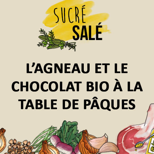 Sucré, salé : l’agneau et le chocolat bio à la table de Pâques 