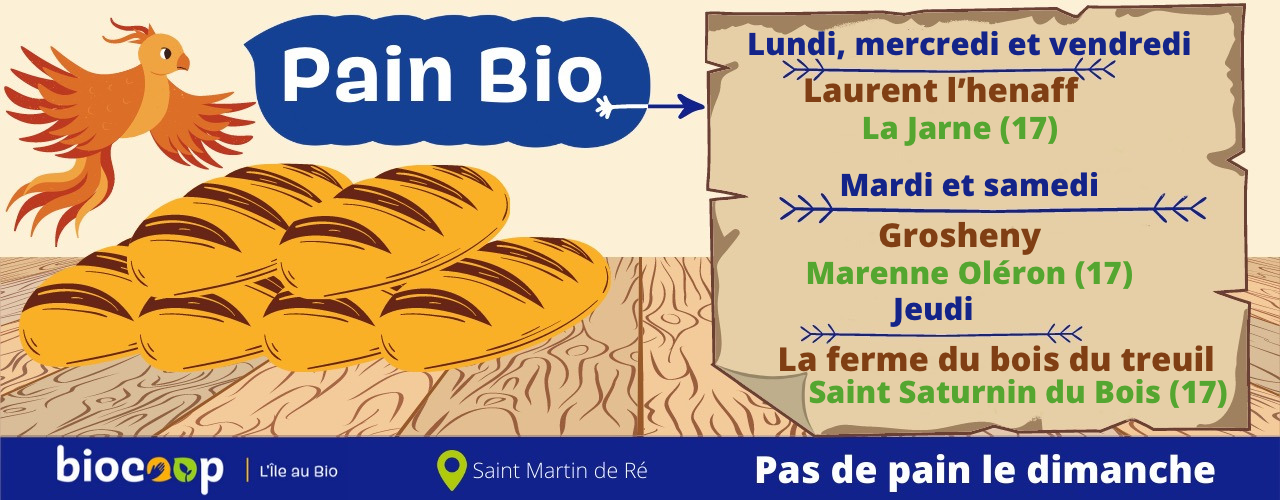 Pain Bio,  Ile de Ré - Saint Martin de Ré - Biocoop L'Île au Bio