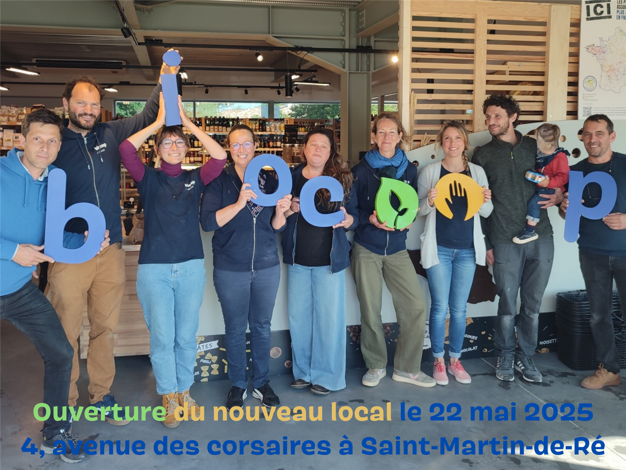 Ouverture du nouveau magasin biocoop de Saint-Martin-de-Ré 